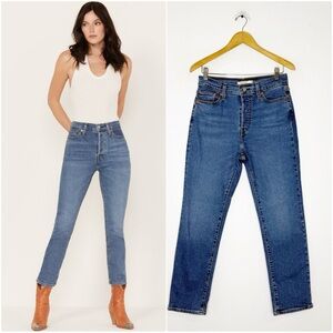 Levi’s Wedgie Straight Jeans Size 29 High Rise Button Fly Vintage Fit